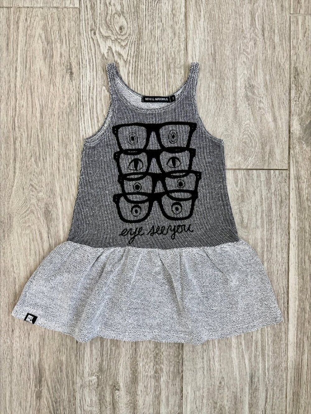 Like New Mini & Maximus Eye See You Knit Tank Dress - Size 2-3